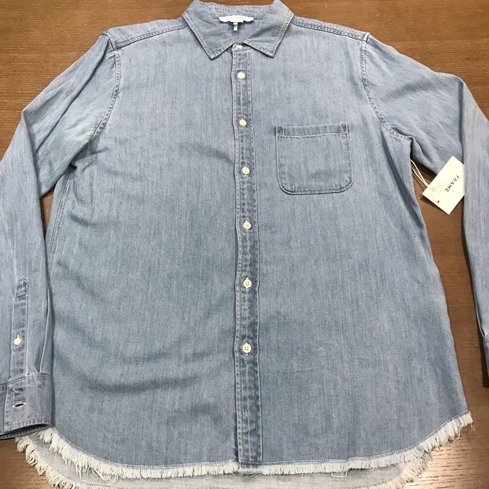 COPY - Frame fringe button down shirt